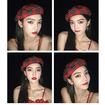Stylish Women Winter Plaid French Beret Hat for Every Occasion