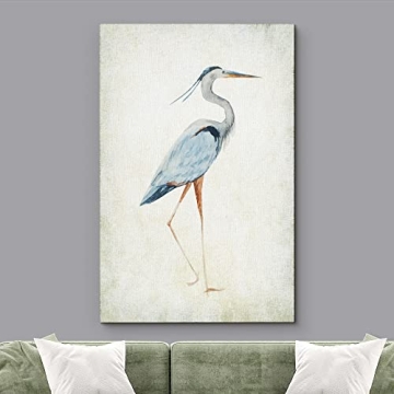 wall26 Heron Bird Canvas Art 16x24 Ready to Hang