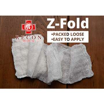 RECON MEDICAL Compressed Gauze - Trauma Dressing for First Aid