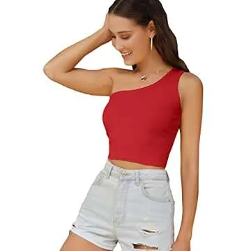 Stylish One Shoulder Crop Top for Summer Fashion