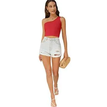 Stylish One Shoulder Crop Top for Summer Fashion