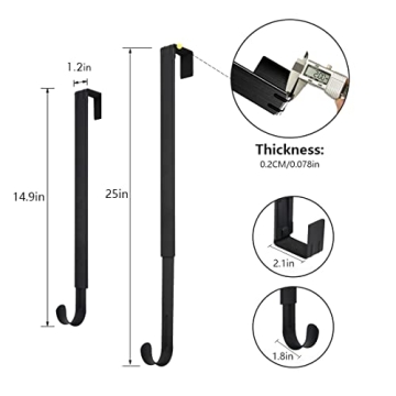 LBSUN Adjustable Wreath Hanger – Durable Metal Hook for Home Decor