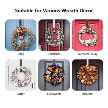 LBSUN Adjustable Wreath Hanger – Durable Metal Hook for Home Decor