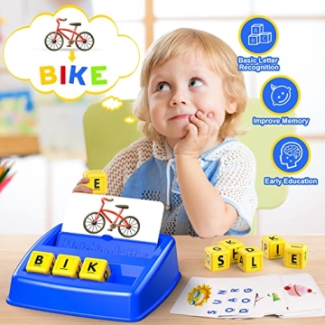 Educational Matching Letter Game for Kids 3-8