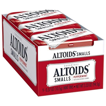 Altoids Small Sugar Free Peppermint Mints - Fresh and Invigorating 9 Ct