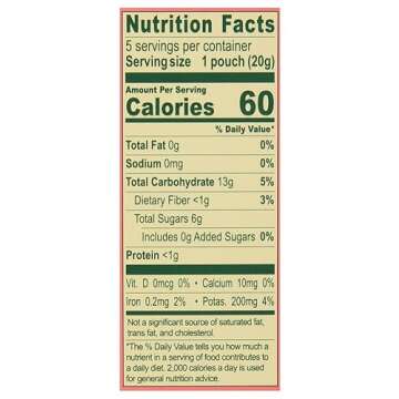 SOLELY - Organic Mango & Guava Whole Fruit Gummies (1 Box, 5 Single Serving Bags per Box) - Real Fresh Fruit - Healthy Snacks for Adults & Kids - Non GMO, Vegan Snacks, Shelf Stable - 5 Bags (3.5 oz)