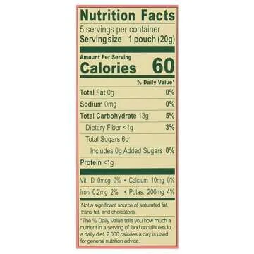 SOLELY - Organic Mango & Guava Whole Fruit Gummies (1 Box, 5 Single Serving Bags per Box) - Real Fresh Fruit - Healthy Snacks for Adults & Kids - Non GMO, Vegan Snacks, Shelf Stable - 5 Bags (3.5 oz)