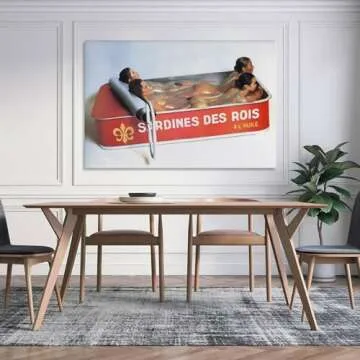 Kitchen Art Poster King Sardines Kitchen Decor Canvas Painting Posters And Wall Art Pictures Are UsCanvas Painting Posters And Prints Wall Art Pictures for Living Room Bedroom Decor 16x24inch(40x60c