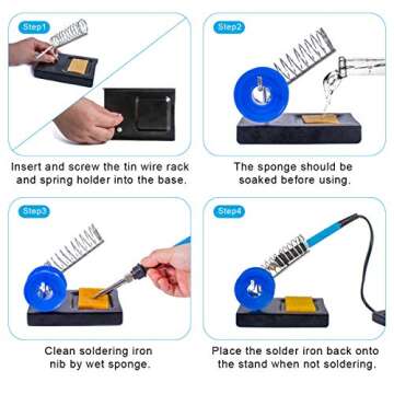 Versatile Soldering Iron Kit with Adjustable Temperature