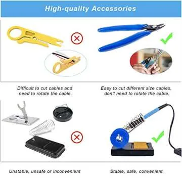Versatile Soldering Iron Kit with Adjustable Temperature