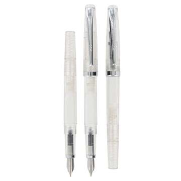 Noodler's Ink Piston Fill Flex Nib Clear Demonstrator Medium Point Fountain Pen - ND-17000