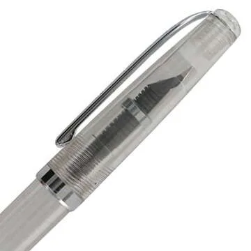 Noodler's Ink Piston Fill Flex Nib Clear Demonstrator Medium Point Fountain Pen - ND-17000