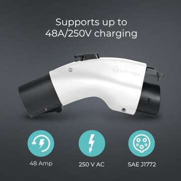 Lectron Tesla to J1772 Charging Adapter - 48A & 250V