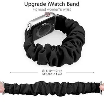 Greatfine Versatile Scrunchie Watch Band for Apple Watch