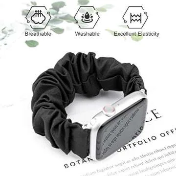 Greatfine Versatile Scrunchie Watch Band for Apple Watch