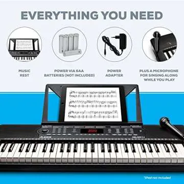 Alesis Melody 54 - 54-Key Digital Piano Keyboard for Beginners