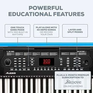 Alesis Melody 54 - 54-Key Digital Piano Keyboard for Beginners