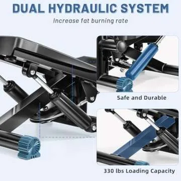 Cutewolf Mini Stair Stepper - Compact & Adjustable Home Fitness Machine