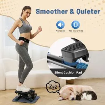 Cutewolf Mini Stair Stepper - Compact & Adjustable Home Fitness Machine
