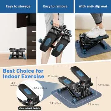 Cutewolf Mini Stair Stepper - Compact & Adjustable Home Fitness Machine