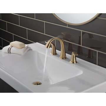 Delta Faucet Lahara Widespread Bathroom Faucet - Champagne Bronze - Unmatched Quality & Style