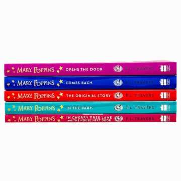 Mary Poppins Collection P L Travers 5 Books Set (Mary Poppins, Mary Poppins in the Park, Mary Poppin...