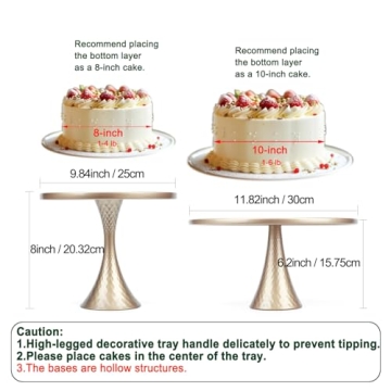 Hotity Modern Cake Stands Set - Perfect for Celebrations