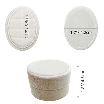 Elegant Oval Velvet Ring Box for Wedding Ceremony