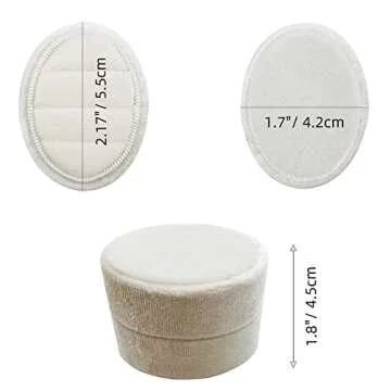 Elegant Oval Velvet Ring Box for Wedding Ceremony