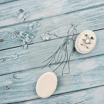 Elegant Oval Velvet Ring Box for Wedding Ceremony