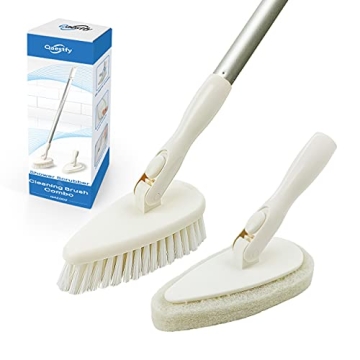 Ultimate 51" Adjustable Shower Scrubber Brush with Swivel Head for Effortless Cleaning
