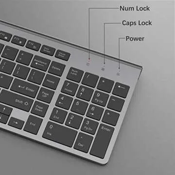 JOYACCESS Slim Wireless Keyboard - Compact & Quiet