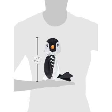 Jolly Pets Flathead Tug/Squeak Dog Toy, Penguin, Small (FHP5)