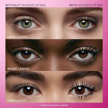 Lancôme Monsieur Big Volumizing Mascara - Up To 12x More Volume & 24H Wear - False Lash Effect - Bl...