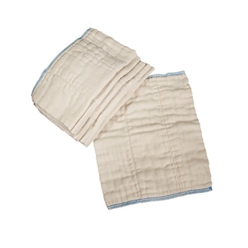 OsoCozy Unbleached Prefold Cloth Diapers – Soft, Absorbent & Economical for Infants