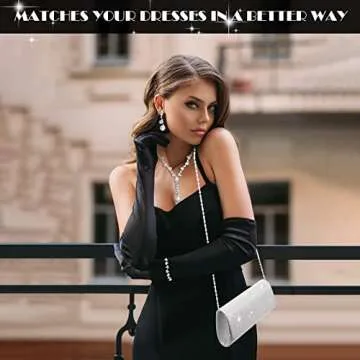 Meanplan Elegant Silver Jewelry Set for Formal Events