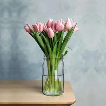 Ltzmcmy Mason Jars 32 oz,12 Pack Quart Mason Jars Wide Mouth With Lids,32oz Glass Canning Jars for Centerpieces,Food Storage,Meal Prep,Overnight Oats,Fermenting