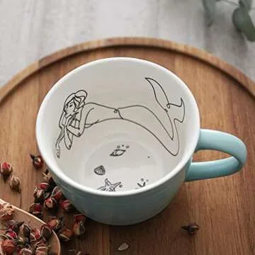LIFVER 17oz Mermaid Coffee Mug for Soup and Drinks