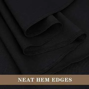 Fitable Black Table Cloths - Stain Resistant Table Covers