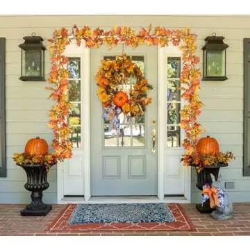 DearHouse Maple Leaf Garland 5.9Ft Autumn Hanging Decor
