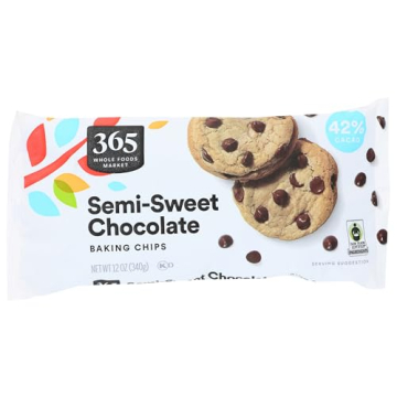 365 by Whole Foods Market Semi-Sweet Chocolate Baking Chips - 12 Ounce