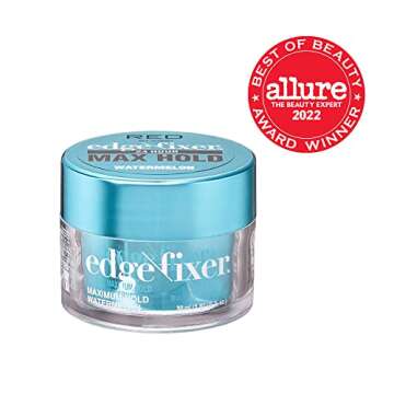 Red by Kiss Edge Fixer 24 Hour Maximum Hold Edge Wax No Flaking Biotin B7 Infused Hair Gel 1.01 fl.o...