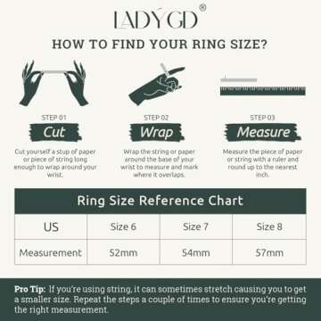 LADYGD Gold Rings for Women Trendy 14K Gold Plated Cubic Zirconia Heart Cross Stackable Rings Simple Statement Rings Finger Gold Jewelry Gifts