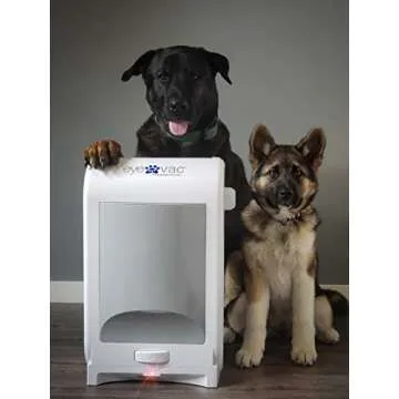 eyevac Pet -Touchless Stationary Vacuum for Pet Hair, Dust and Debris | Dual High Efficiency Filtration | Corded, Bagless, Automatic Sensors | 1,400 Watts