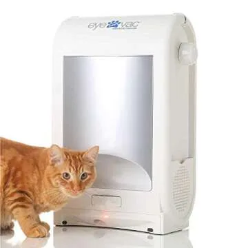 eyevac Pet -Touchless Stationary Vacuum for Pet Hair, Dust and Debris | Dual High Efficiency Filtration | Corded, Bagless, Automatic Sensors | 1,400 Watts