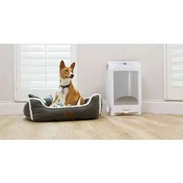 eyevac Pet -Touchless Stationary Vacuum for Pet Hair, Dust and Debris | Dual High Efficiency Filtration | Corded, Bagless, Automatic Sensors | 1,400 Watts