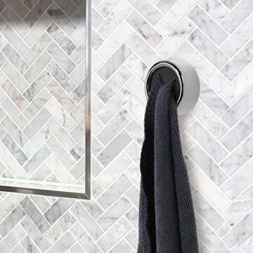 Prasacco Tea Towel Holders - Self-Adhesive Hooks for Home