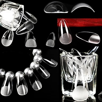 UNA GELLA Almond Fake Nails – 216pcs for Easy DIY Manicure