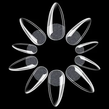 UNA GELLA Almond Fake Nails – 216pcs for Easy DIY Manicure