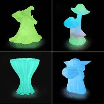 iSANMATE Glow in the Dark 3D Filament Bundle - Multicolor